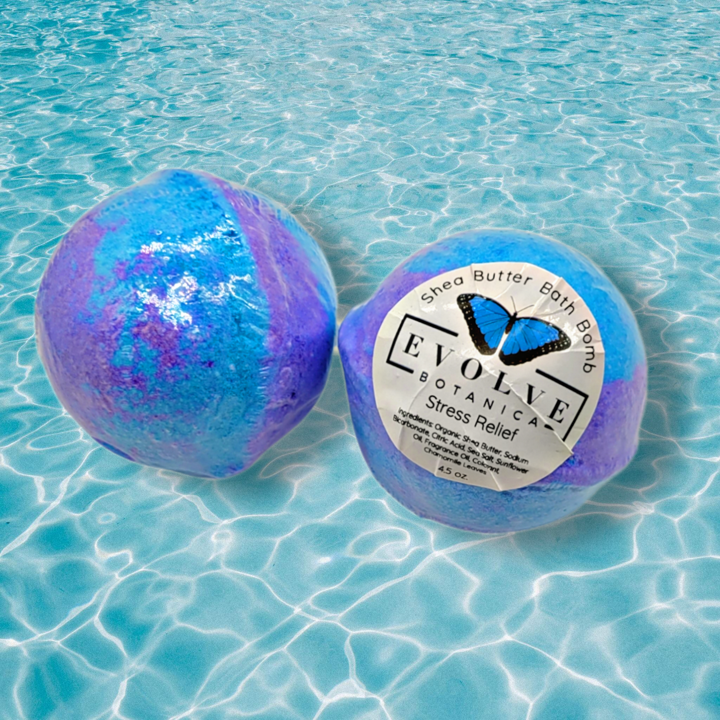 Bath Bomb - Stress Relief with Eucalyptus, Spearmint, and Chamomile-1
