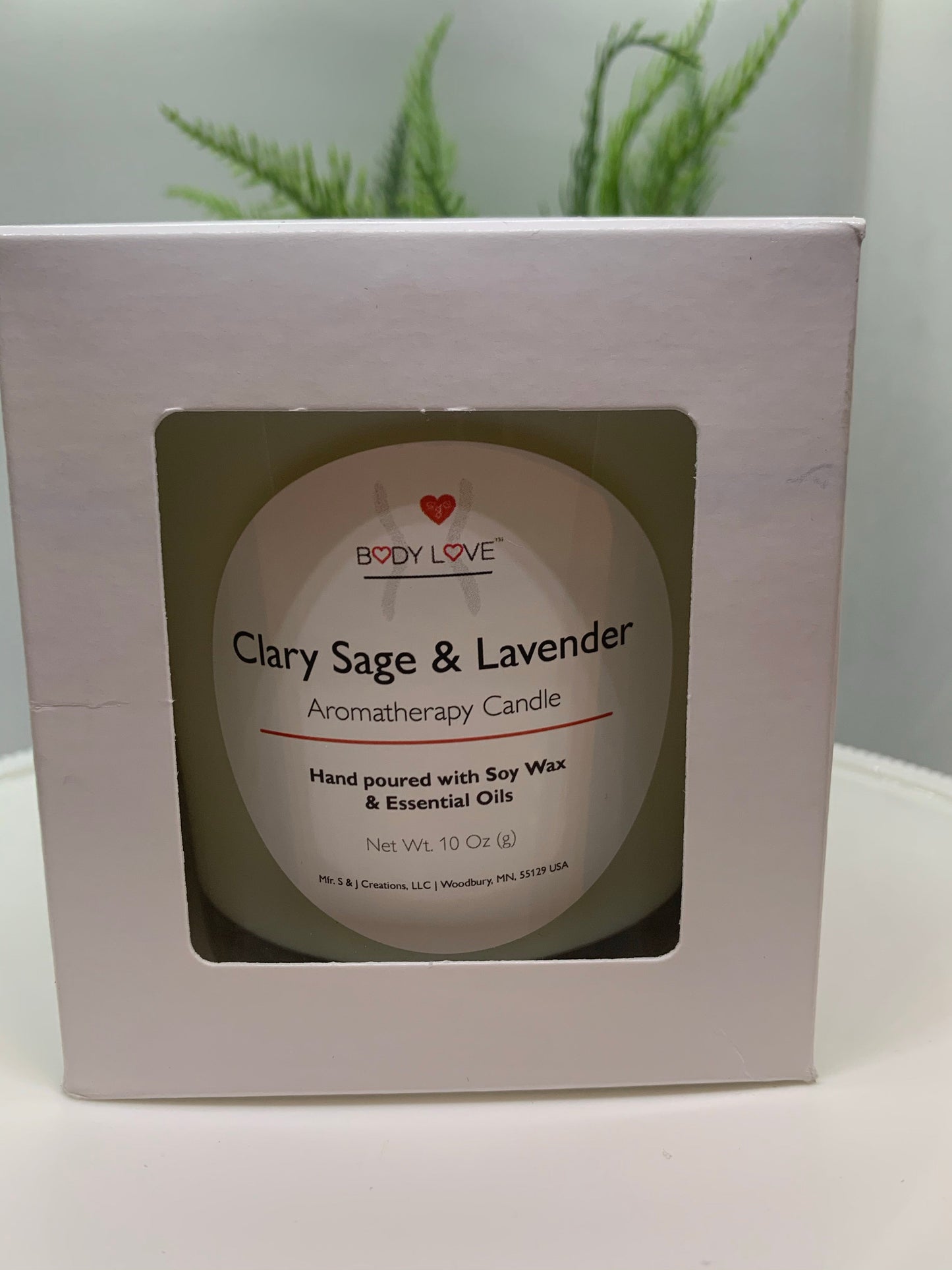 Clary Sage and Lavender Candle - Soothing Aromatherapy Candle-1