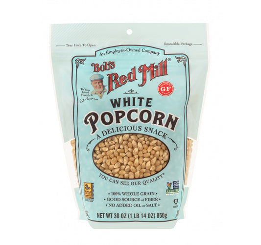 BOBS White Popcorn - 4 Pack of 30oz Bags for Popping-0