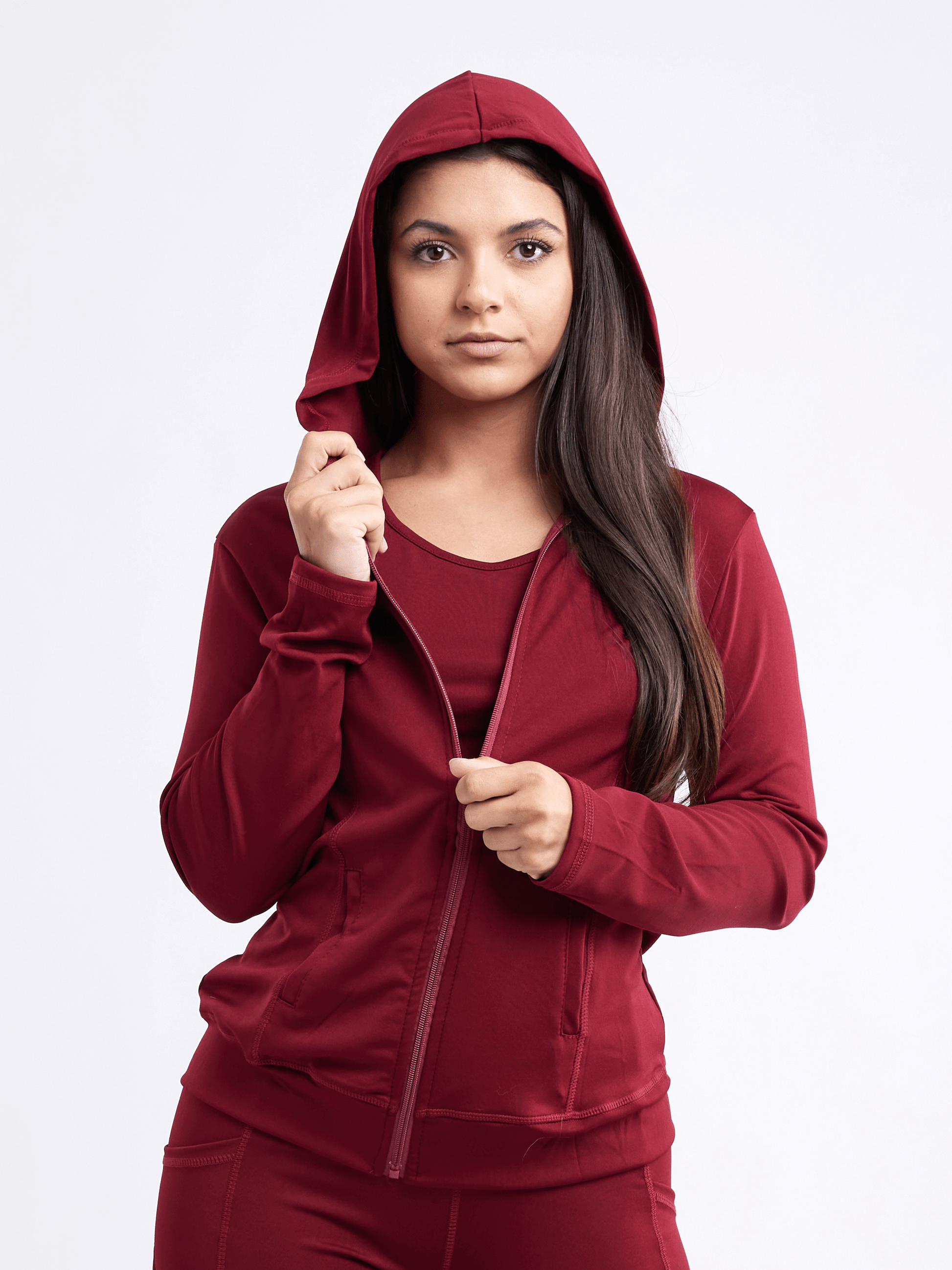 JupiterGear Athletic Fitted Zip-Up Hoodie Jacket - Lightweight Performance Wear-7