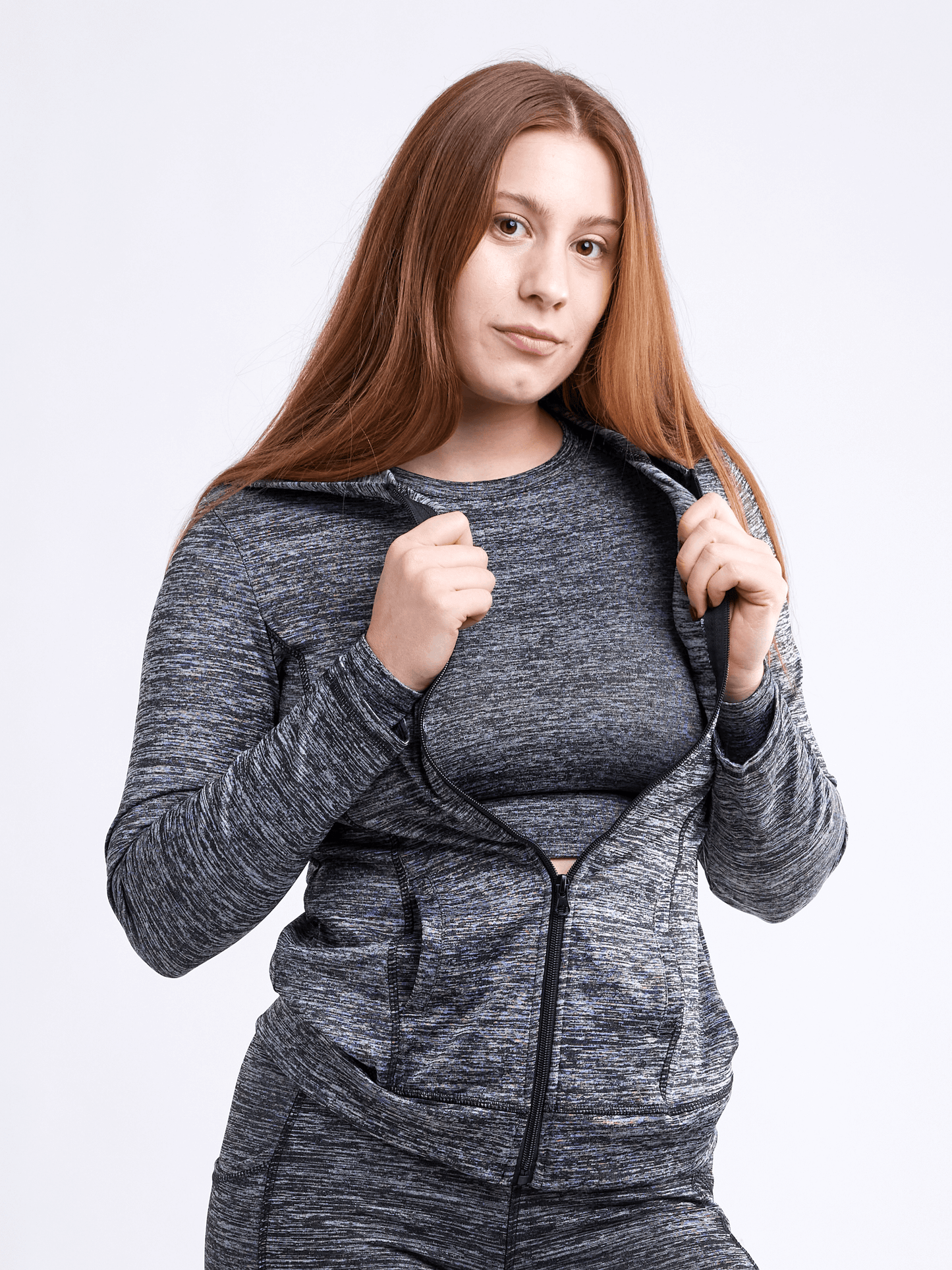 JupiterGear Athletic Fitted Zip-Up Hoodie Jacket - Lightweight Performance Wear-6