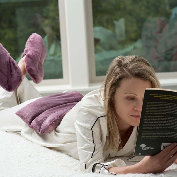Comfort Slippers Hot/Cold Therapy - Microwaveable Aromatherapy Slippers with 12 Herbs-1