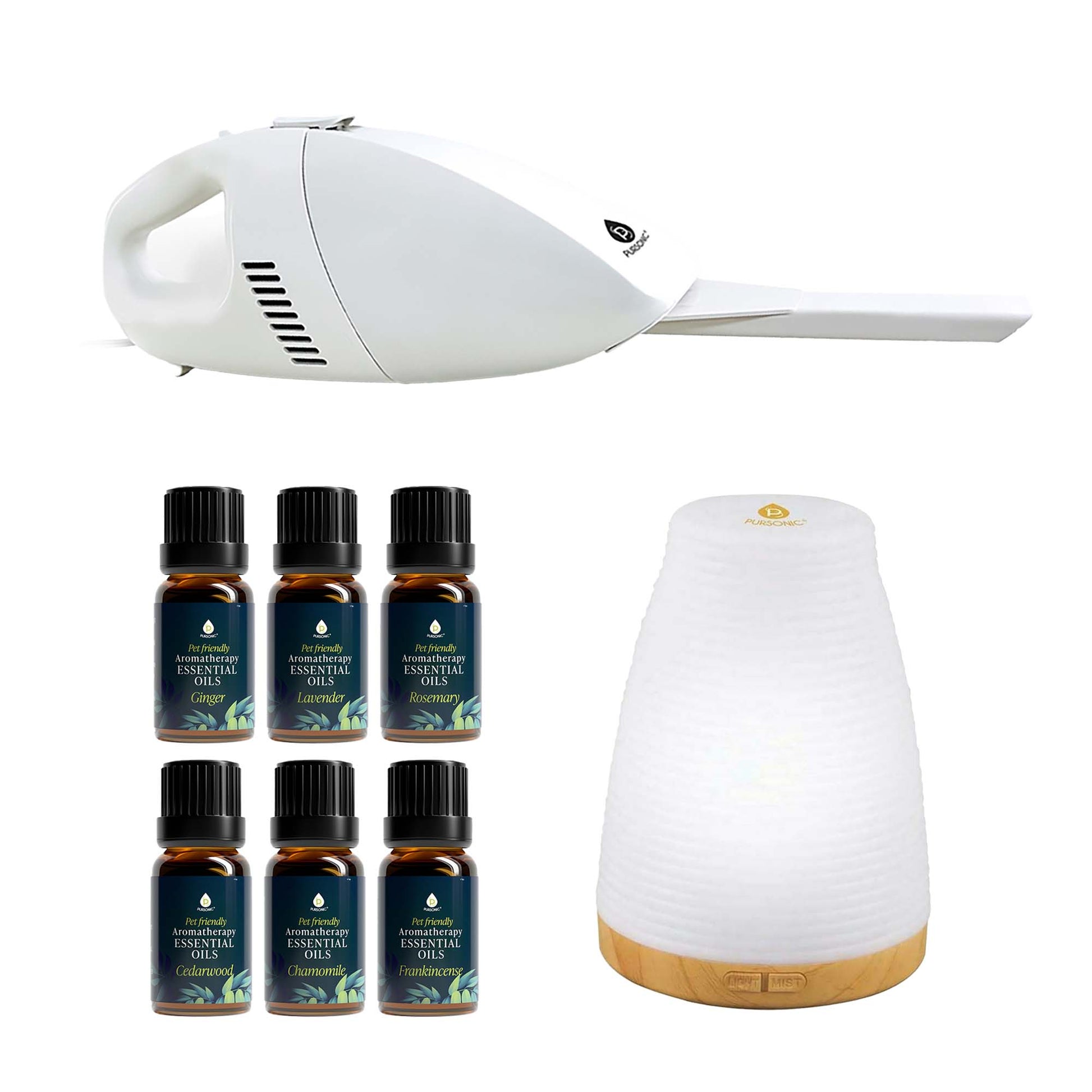 Pursonic Pet & Chill Essentials - Pet-Safe Aromatherapy Diffuser Kit-0