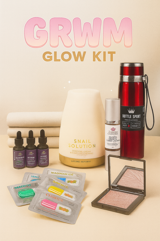 GRWM Glow Luxe Kit - Radiant Skin & Makeup Prep Bundle