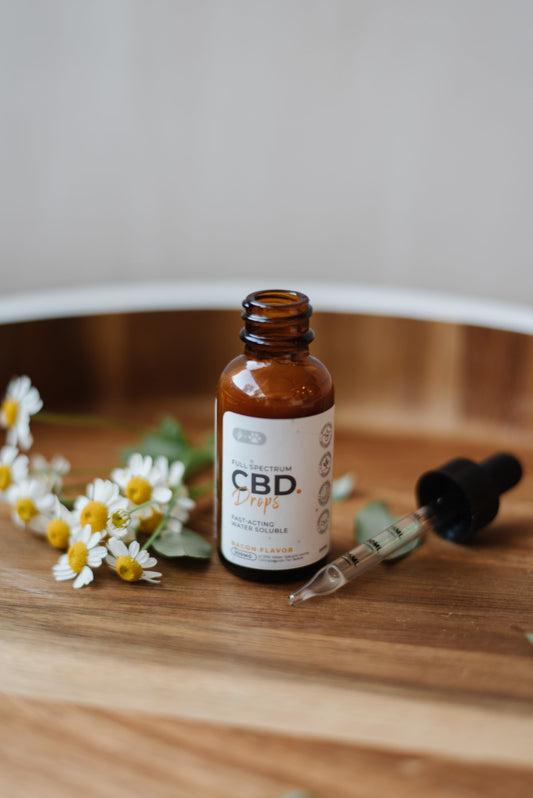 Bacon Flavored Water-Soluble CBD Drops for Pets (300mg) – 30mL-0
