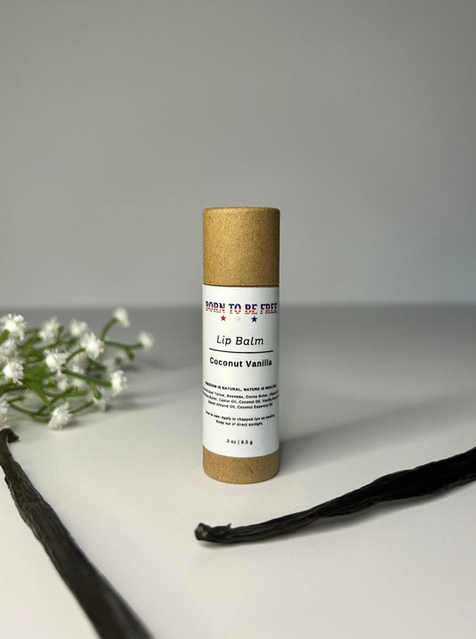 Coconut Vanilla Lip Balm - Hydrating & Nourishing Lip Treatment-0