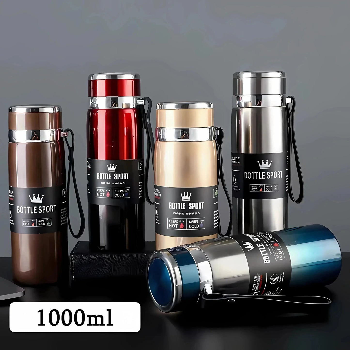 Cold and Hot Water Bottle Thermos - Stainless Steel Vacuum Flask for Coffee & Tea-1