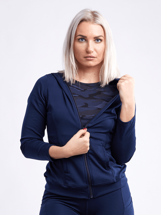 JupiterGear Athletic Fitted Zip-Up Hoodie Jacket - Lightweight Performance Wear-0