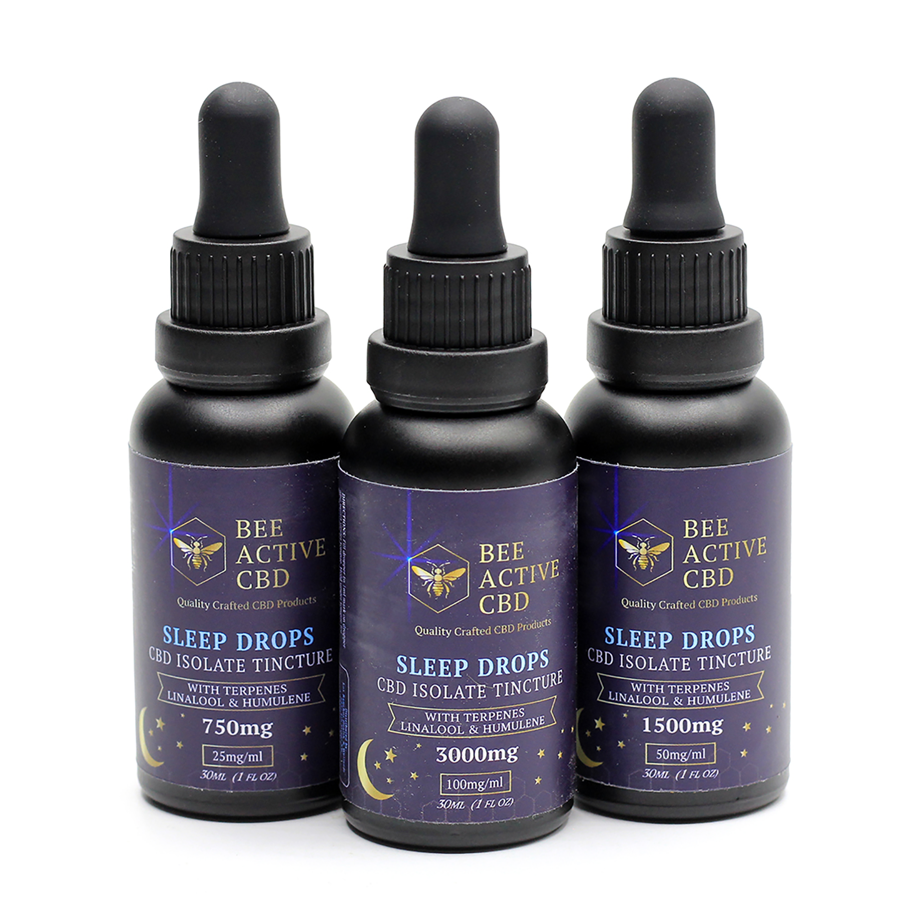 Bee Active CBD Sleep Drops Isolate - Natural Sleep Support-0