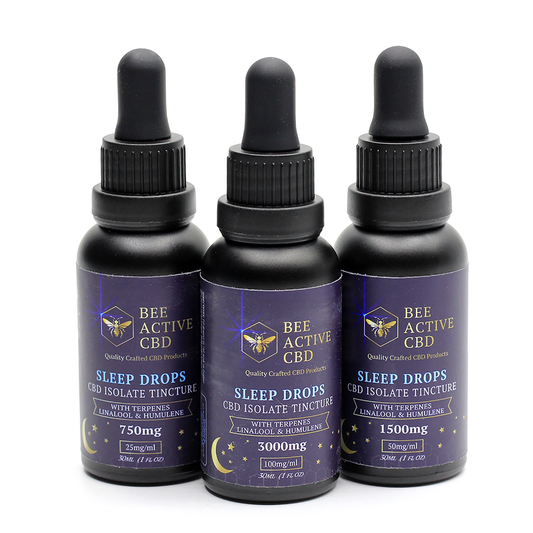 Bee Active CBD Sleep Drops Isolate - Natural Sleep Support-0