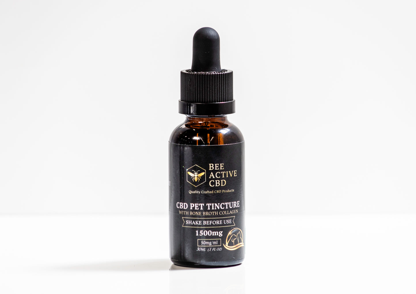 Bee Active CBD Pet Tinctures - Calming Relief Drops for Dogs & Cats-3