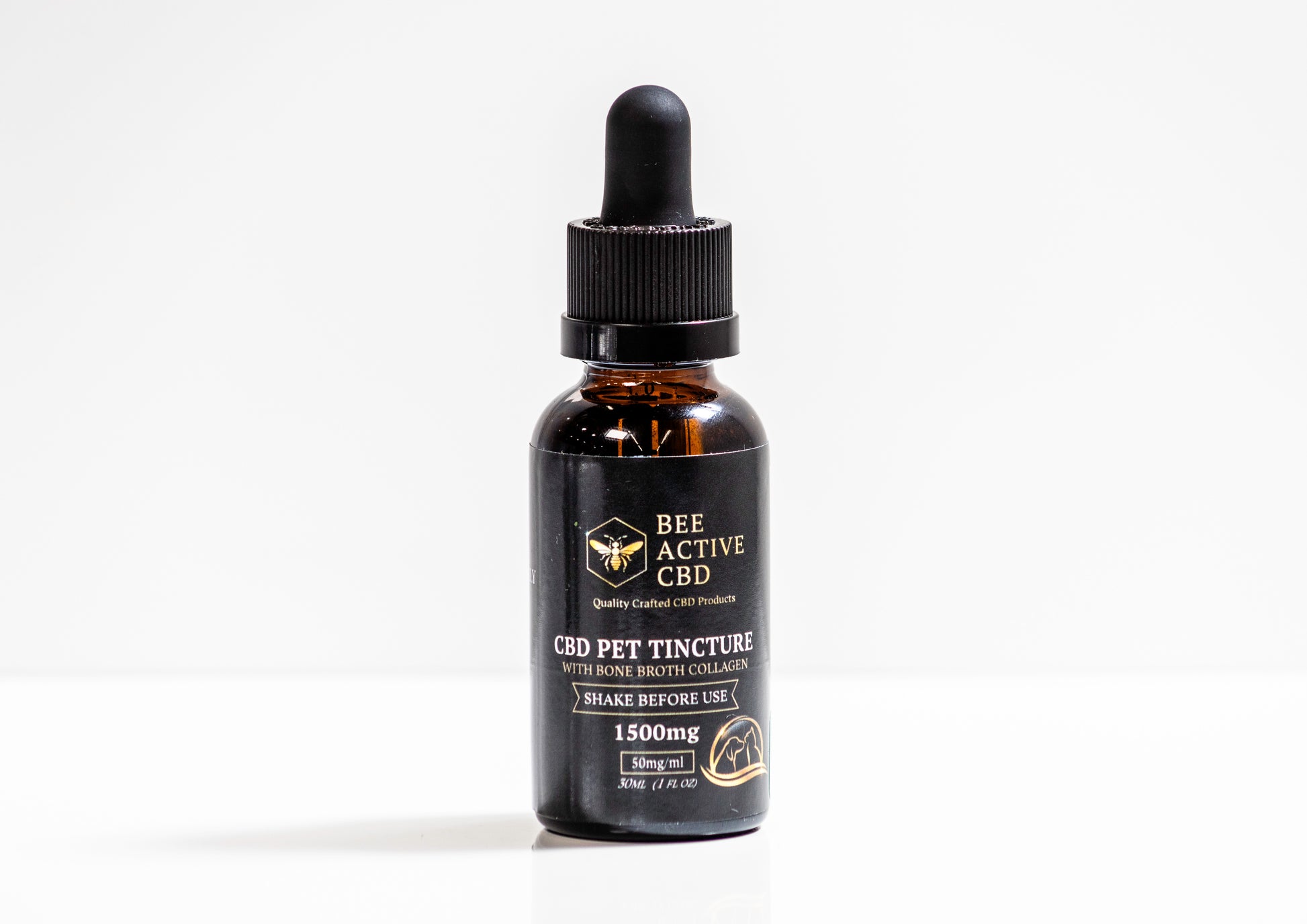 Bee Active CBD Pet Tinctures - Calming Relief Drops for Dogs & Cats-3