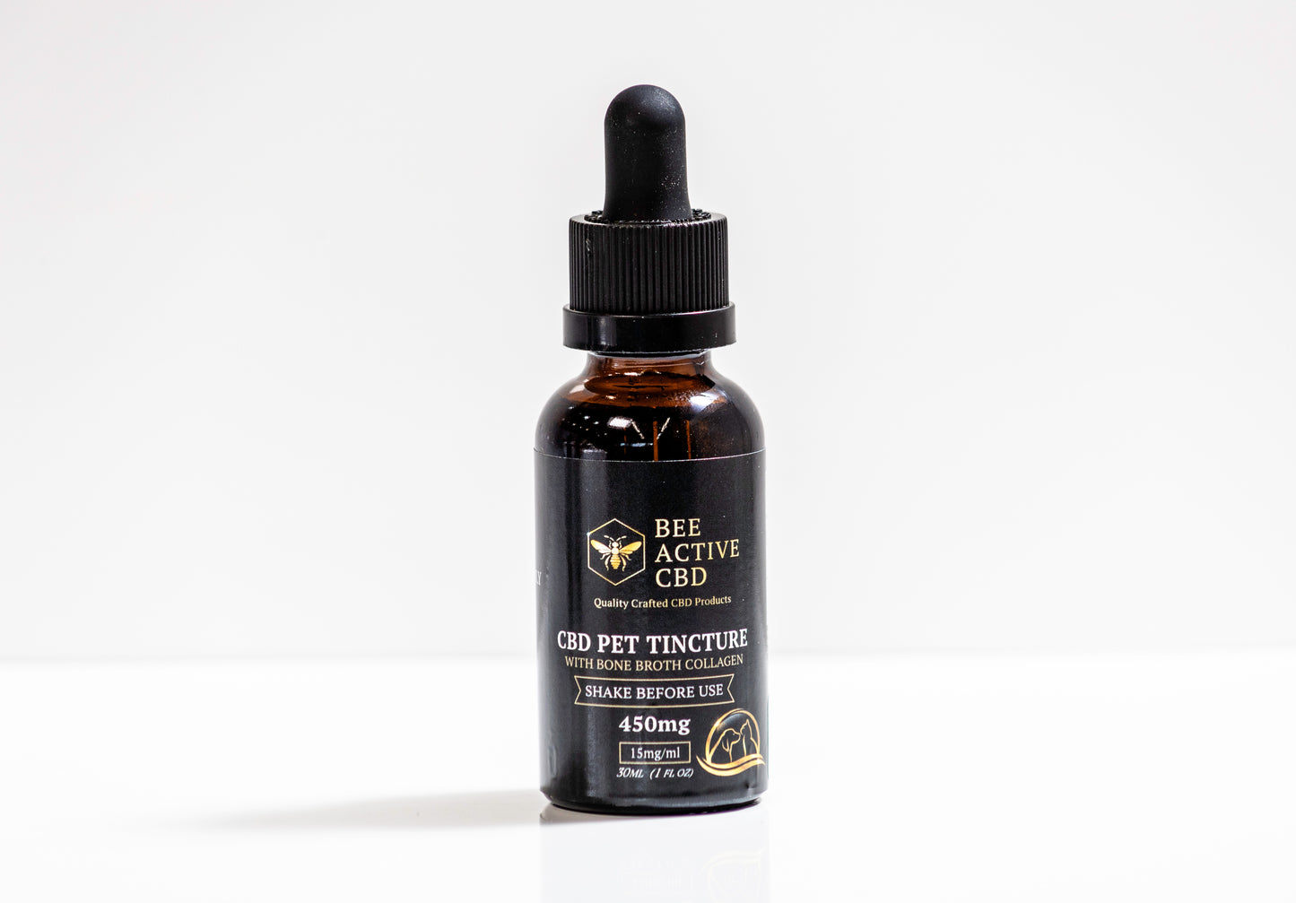 Bee Active CBD Pet Tinctures - Calming Relief Drops for Dogs & Cats-1
