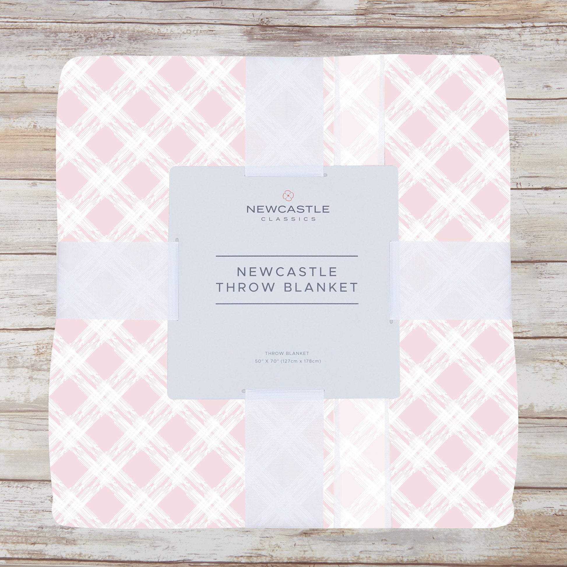 Primrose Pink Plaid Throw Blanket - Cotton Muslin Comfort-1