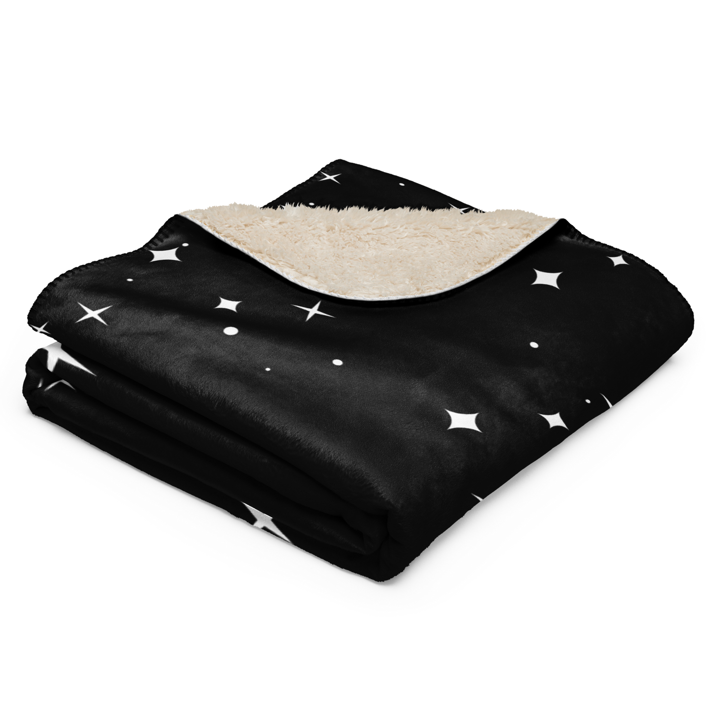 "Starfield" Sherpa Blanket - Ultra-Soft Cosmic Design Throw Blanket-1