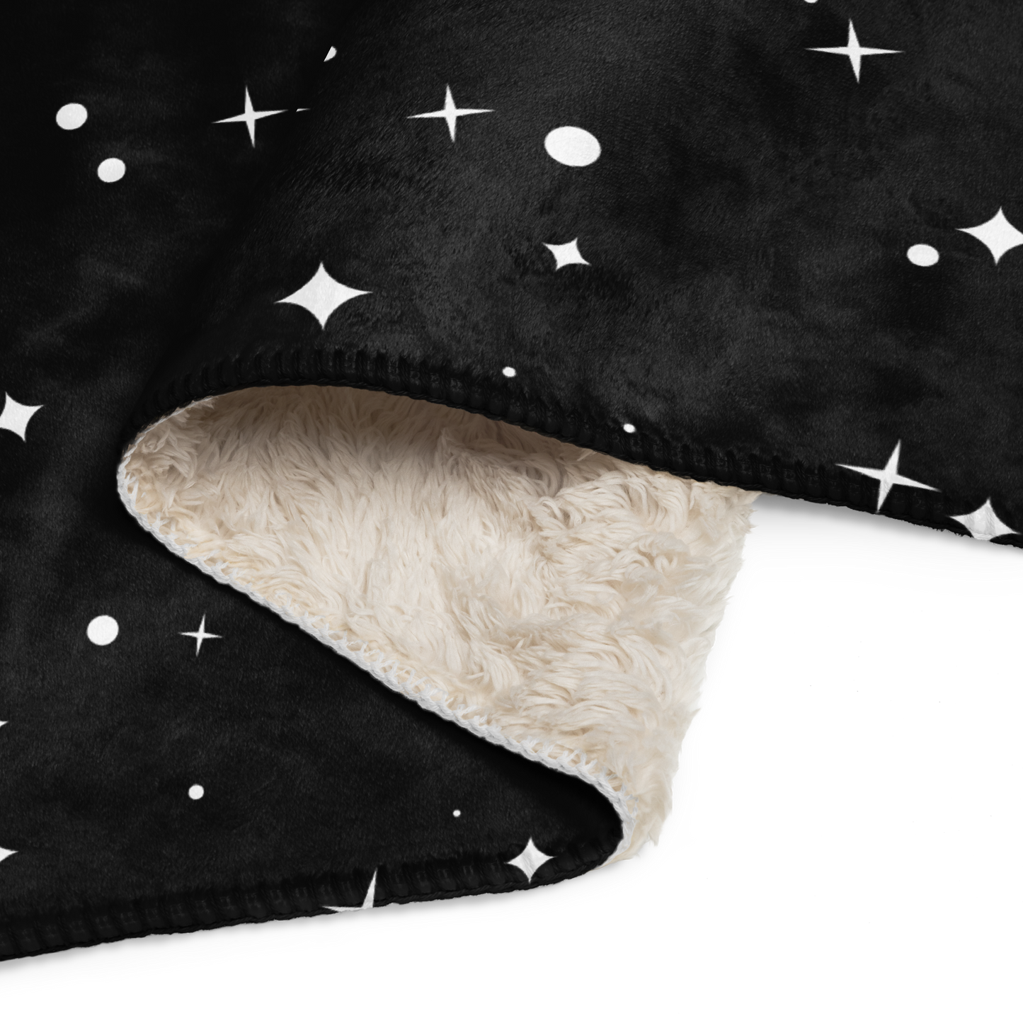 "Starfield" Sherpa Blanket - Ultra-Soft Cosmic Design Throw Blanket-2